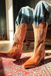 Free People Ainsley Mid Western Boots Size 41 - Picture 1 of 6