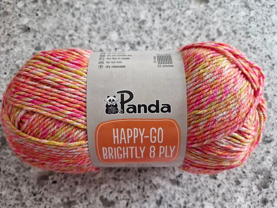 Panda Happy Go Brightly #517110 Paisley Print 8 Ply 100g Acrylic 270 Metres - image 1 of 1