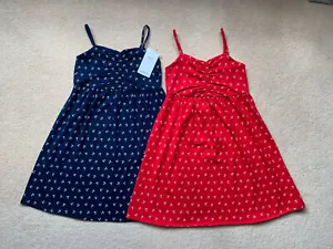 Lot Of 2 M&S Marks And Spencer Girls Summer Jersey Dresses 9-10Years. 1 X BNWT - Picture 1 of 7