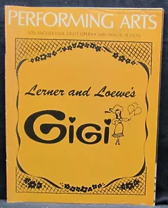 Programa Gigi (Alfred Drake, Agnes Moorehead) Dorothy Chandler (L.A.) 1973 - Imagen 1 de 4