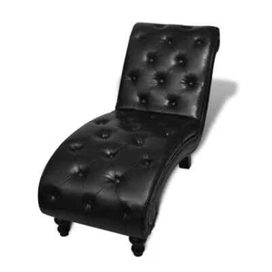 Indoor Armless Chaise Lounge Chair for Bedroom Living Room Leisure Sofa Recliner - Picture 1 of 7