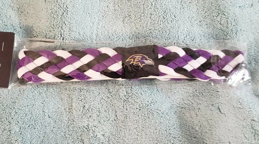 Caseys 8669908481 Baltimore Ravens Elastic Headbands