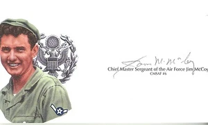 Jim McCoy Hand Signed Cut Signature GOE Lithograph CMSAF #6 - Picture 1 of 1