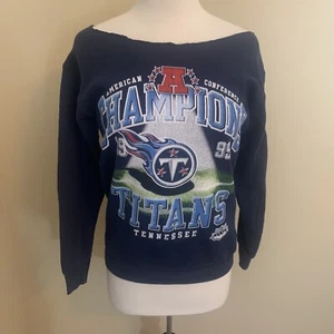Vintage Tennessee Titans NFL AFC Champions Super Bowl Sweatshirt Size Small - Picture 1 of 9