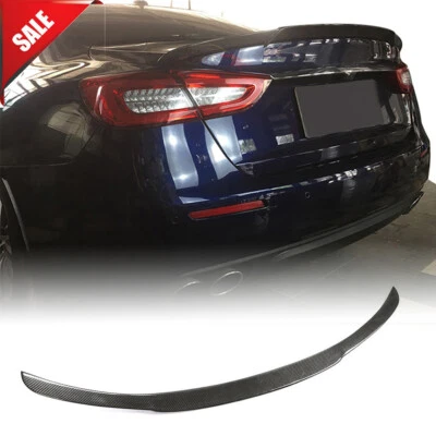 Alerón trasero de fibra de carbono para Maserati Quattroporte sedán 2013-2019 Foto 1 de 4