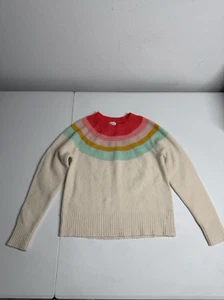 Gymboree Girls Wool Blend Pastel Rainbow Sweater Size M (7-8) See Description - Picture 1 of 8