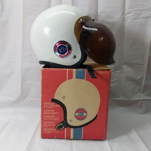 Vintage Intecro Helmet Model A / FX Small Med Motorcycle BOX SHIELD - Picture 1 of 16