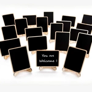 20x 10*7.5cm Small Blackboard Mini Display Message Board Rectangle Home Decors - Picture 1 of 11