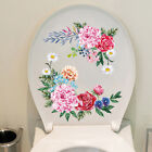 Bathroom Toilet Seat Flower Wall Sticker Self-Adhesive Floral Toilets Stickers