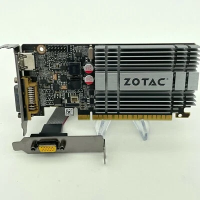 ZOTAC 210 Synergy Edition VIDEO CARD 1GB 64BIT DDR3 VGA HDMI DVI 299-1N160-001ZT - Image 1 of 4