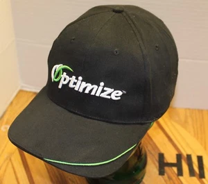 NWOT OPTIMIZE HERBICIDE HAT BLACK EMBROIDERED STRAPBACK ADJUSTABLE H11 - Picture 1 of 3