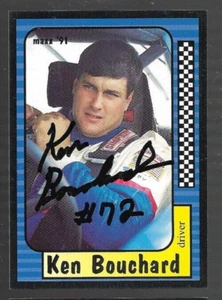 NASCAR KEN BOUCHARD signed 1991 MAXX racing card #13 - 5 - Picture 1 of 2