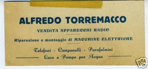 Tarjeta de canje de radio italiana de 1920 Alfredo Torremacco - Imagen 1 de 1