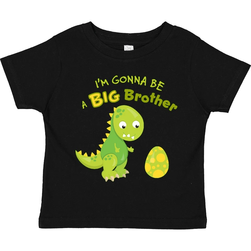 Inktastic I'm Gonna Be A Big Brother-dino Toddler T-Shirt Siblings Dinosaur Cute - Image 1 of 1