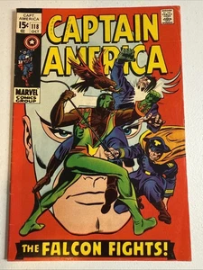 Captain America #118 (Marvel Comics October 1969) 2nd App Falcon - Picture 1 of 11