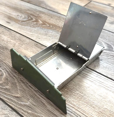 Passap M-201 Speed-O-Knit máquina de tricô peça ferramenta gaveta verde martelado - Imagem 1 de 4