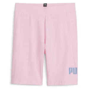 PUMA Essentials Logo Bike Shorts Youth Girls Pink Casual Athletic Bottoms 847457 - Picture 1 of 2