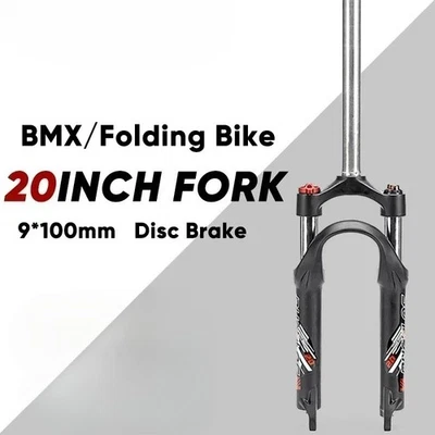 20 Inch Folding Bike Oil Spring Fork Travel 75mm BMX Bicycle Suspension Air Fork - Image 1 of 4