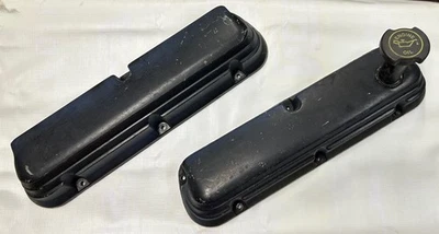 Cubiertas de válvula de aluminio Mustang 86-93 con tapa deflectora 5.0 302 GT LX Ford LSC Fox OEM Foto 1 de 4