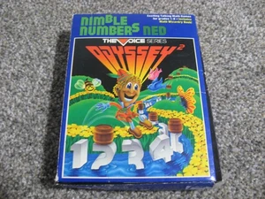 Cartucho de juego vintage años 80 MAGNAVOX Odyssey 2 números ágiles NED con manual - Imagen 1 de 3