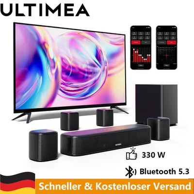 ULTIMEA 7.1ch Soundbar für TV Geräte Heimkino mit Subwoofer 330W BT5.3 Aura A40 - Bild 1 von 4
