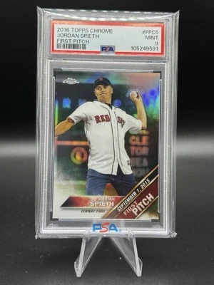2016 Topps Chrome Refractor Jordan Spieth #FPC-5 PSA 9 - Image 1 of 2