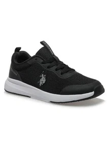 Women's US Polo Assn USPA Sneakers Comfort Shoes Lace Up Size 6 Black - Picture 1 of 10