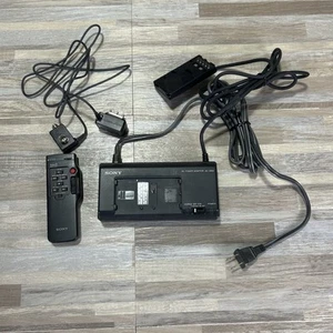 Sony Battery Charger Handycam Video 8 CCD FX330 Power Adapter AC-V60A & Remote - Picture 1 of 7