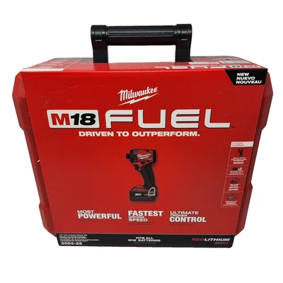 Milwaukee 2953-22 M18 FUEL™ 1/4" Brushless Cordless Hex Impact Driver Kit - New - Image 1 of 4