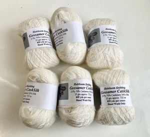 Heirloom Knitting Gossamer Cash Silk Knitting Yarn 725 Metres Each 25g Ball - Picture 1 of 5