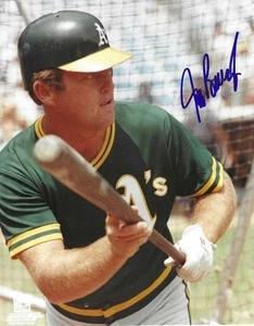 Autographed JEFF BURROUGHS Oakland A's 8x10 Photo - COA - Picture 1 of 1