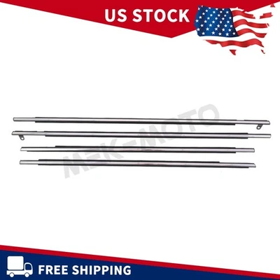 4x Outside Window Chrome Molding Weatherstrip Seal For Toyota Venza 2009-16 - Image 1 of 4