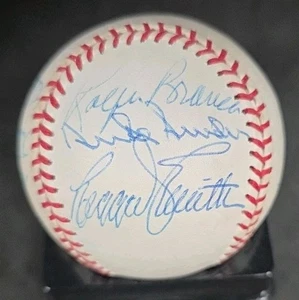 Brooklyn/LA Dodgers Greats Signed Baseball Snider Erskine Roe +++ JSA Letter - Picture 1 of 10