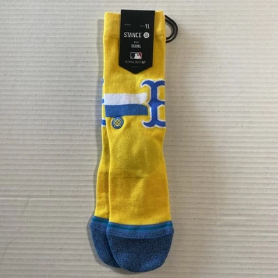 Meias BOSTON RED SOX MLB STANCE City Connect YL (Adequado para sapatos juvenis dos EUA tamanhos 3-5.5) - Imagem 1 de 4