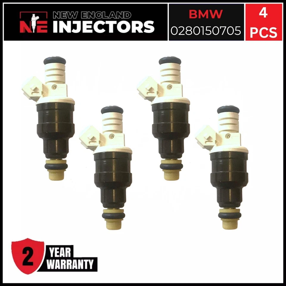 Juego de 4 inyectores de combustible OEM BMW 0280150705 para 98-03 BMW K1200RS reconstruido Foto 1 de 4