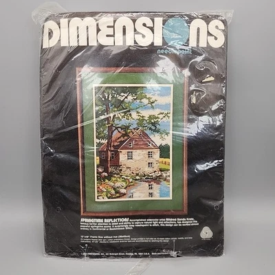 De Colección Dimensions Needlepoint Kit 2238 Springtime Reflections 1983 EE. UU. Completo Foto 1 de 4