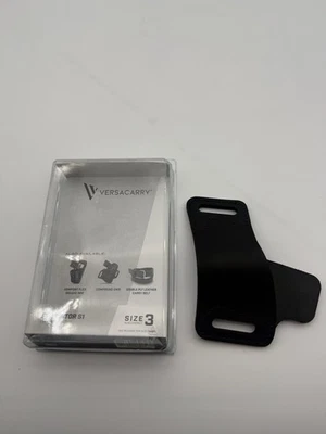 Черная кожаная кобура Versacarry PROTECTOR S1 OWB размер 3 под правую руку для Glock 43 и более - Изображение 1 из 4