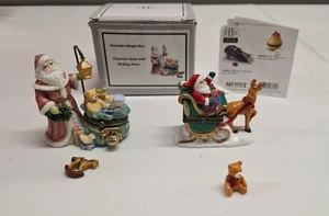 Juego de 2 baratijas de porcelana Midwest of Cannon Falls PHB SANTA IN TRINEO de colección - Imagen 1 de 6