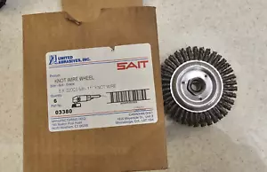 6 Wheels SAIT 5-Inch x .020 x 5/8-11 Knot Wire Wheel For Angle Grinder - Picture 1 of 3