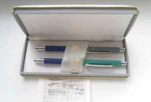 Bolígrafos vintage URSS AR Kharkiv en estuche original stock antiguo - Imagen 1 de 8