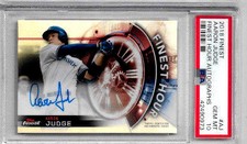 2018 Finest Aaron Judge Finest Hour Autographs PSA 10