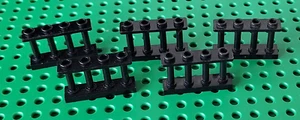 Lego 5 x Zaun Element 15332 schwarz 1x4x2 Absperrung Zubehör - Bild 1 von 1