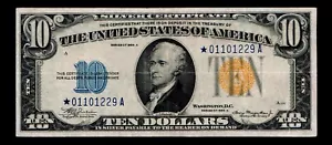 ⭐️$10 1934 -A Silver Certificate STAR North Africa WWII Emergency Issue (#148) - Picture 1 of 2