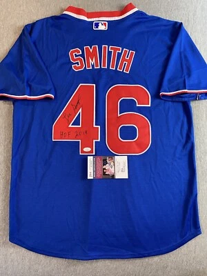 CHICAGO CUBS- LEE SMITH AUTOGRAPH #46 MITCHELL & NESS JERSEY JSA AL24018 - Image 1 of 4