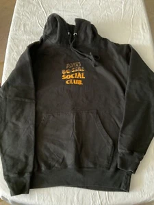 Anti Social Social Club Men's Black Orange graphic Hoodie size medium - Picture 1 of 5