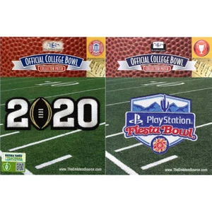 2020 College Playoff Jersey Patch & Playstation Fiesta Bowl NCAA Patch Combo - Picture 1 of 1