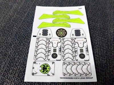 Lego 70132 LEGENDS OF CHIMA Scorm's Scorpion Stinger sticker sheet - Image 1 of 2