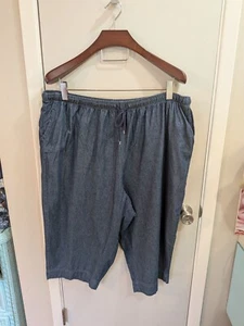 NWT Coral Bay 3X Long Capris Drawstring Waist Pockets - Picture 1 of 6