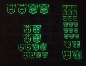 Ocean noctilucent Shatter glass Logo Decals,In stock! - Picture 1 of 2