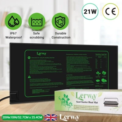 Seedling Heating Mat Seed Germination Starter Sprout Plant Cloning Greenhouse UK - Image 1 of 4